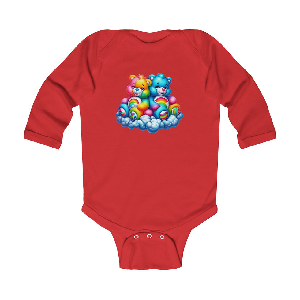 Thumbnail:  Rainbow Baby Teddy Long Sleeve Onesie