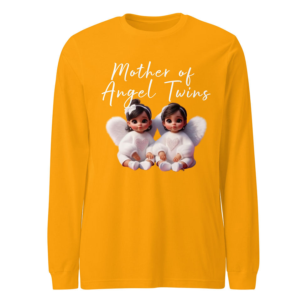 Thumbnail: Mother Of Angel Twins Long Sleeve Tee