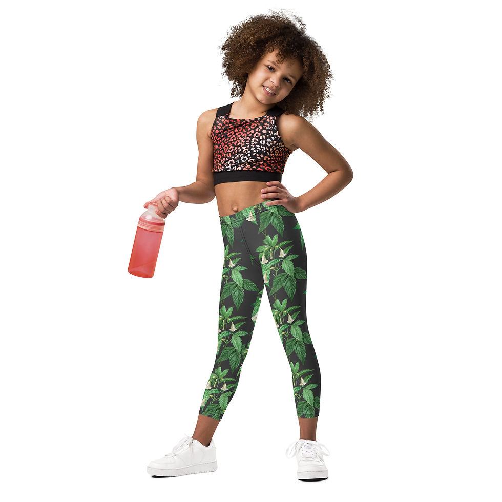 Thumbnail: Black Floral Leggings