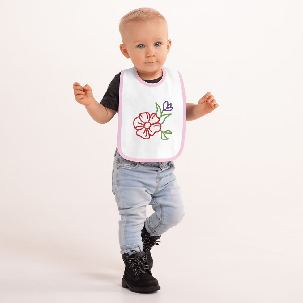 Thumbnail: Embroidered Baby Bib