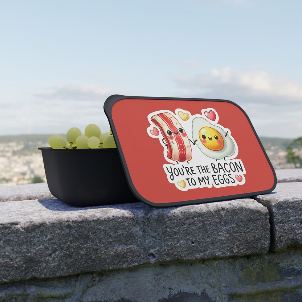 Thumbnail: You're the Bacon to My Eggs  Bento Box with Utensils