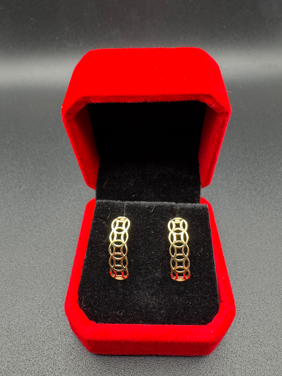 18k Money Catcher Stud