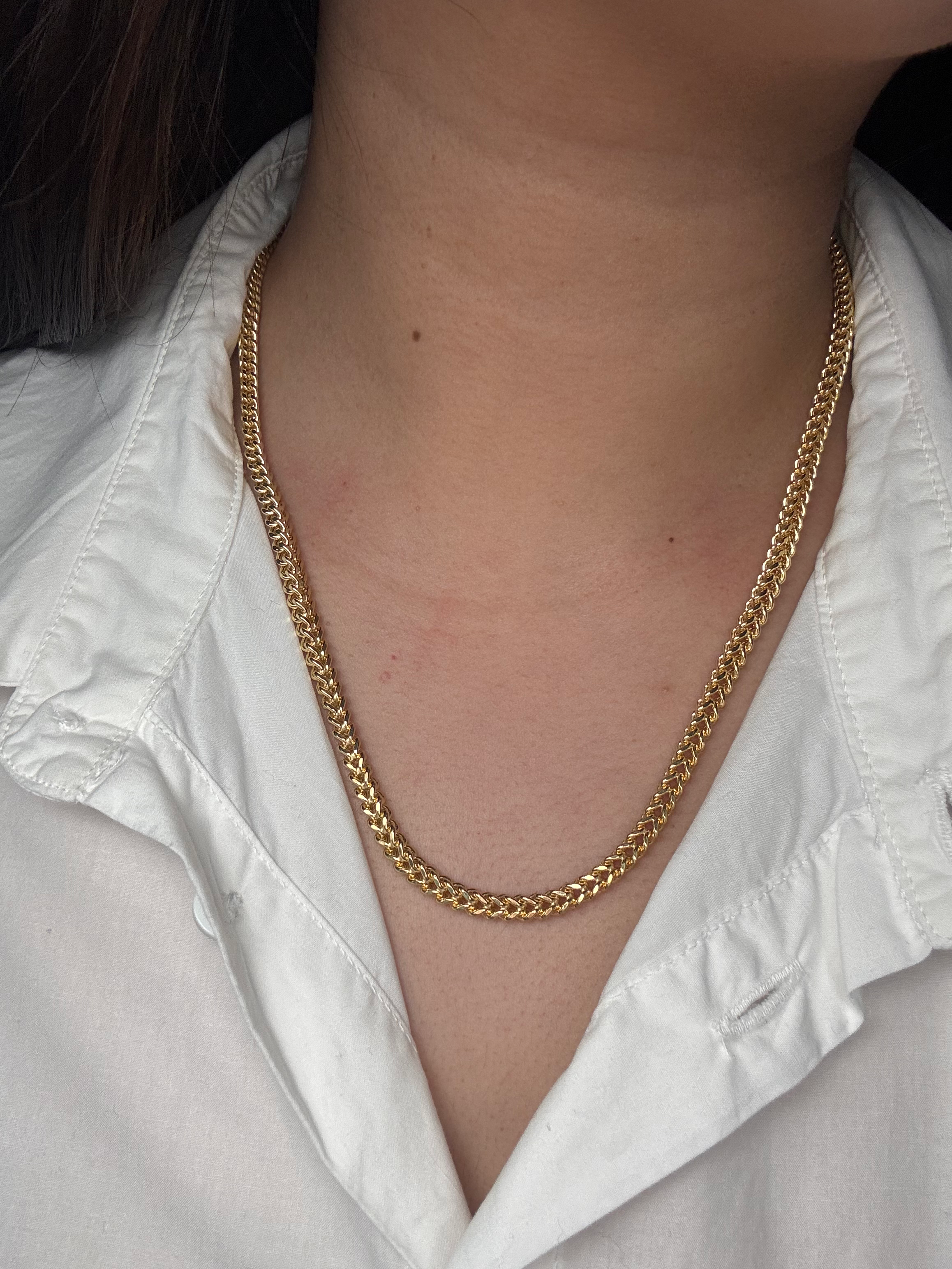 18k Franko Chain (size 19.5 Inches)