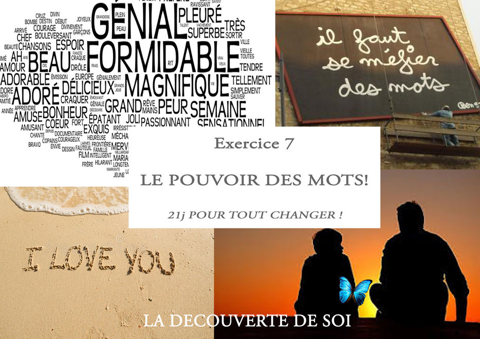 PROGRAMME 21 JOURS POUR TOUT CHANGER (exercice 7 : LE POUVOIR DES MOTS )