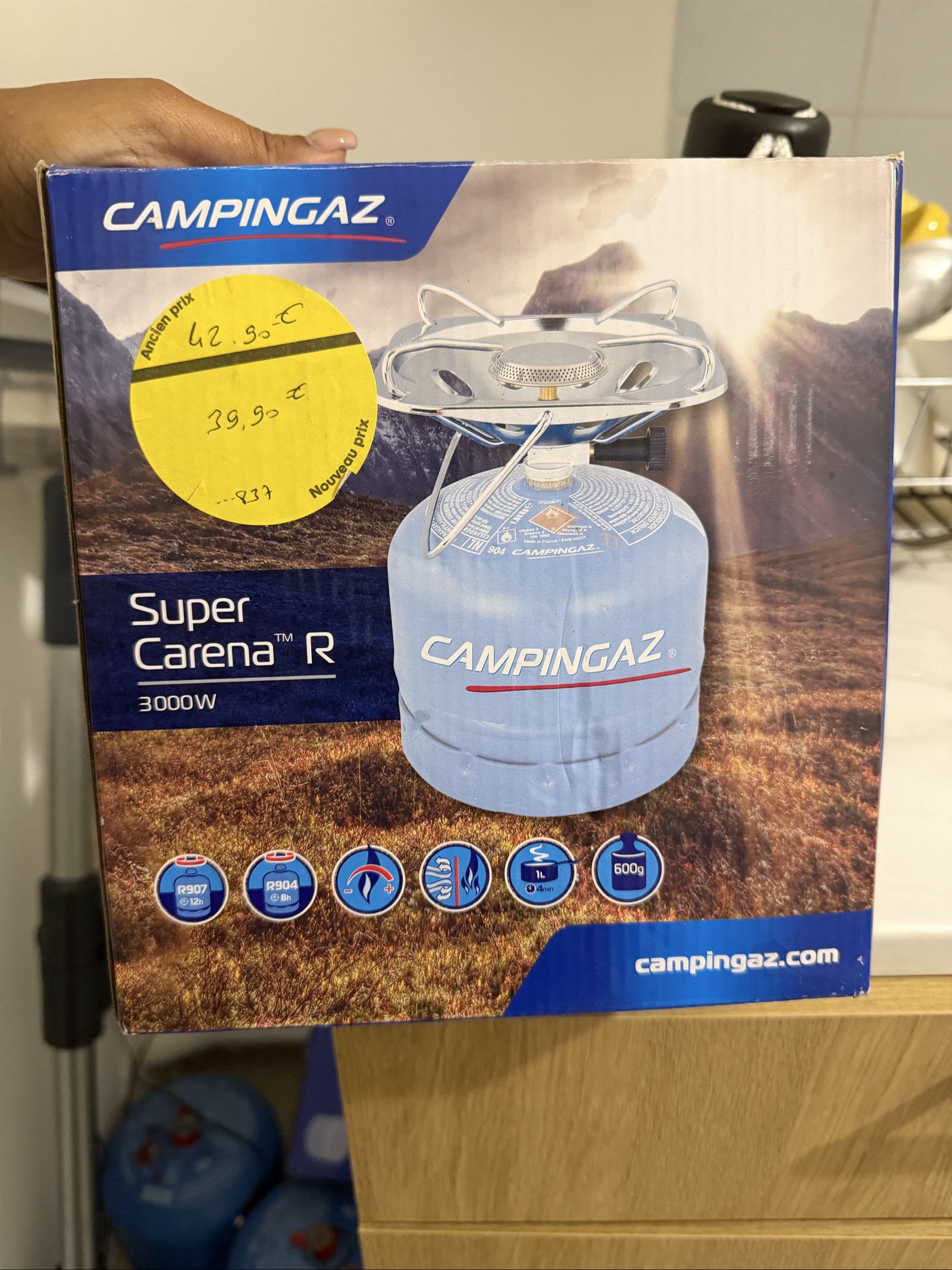 Réchaud à gaz Campingaz Super Carena R 3000W