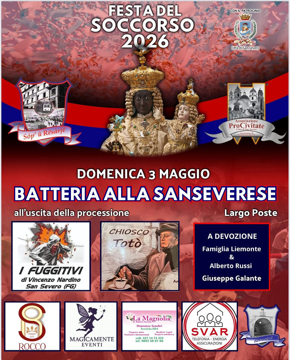 batteria alla sanseverese uscita madonna chiesa della libera festa del soccorso 2026