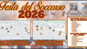 Mappa ed elenco batterie processionali 2026 della Festa del Soccorso a San Severo