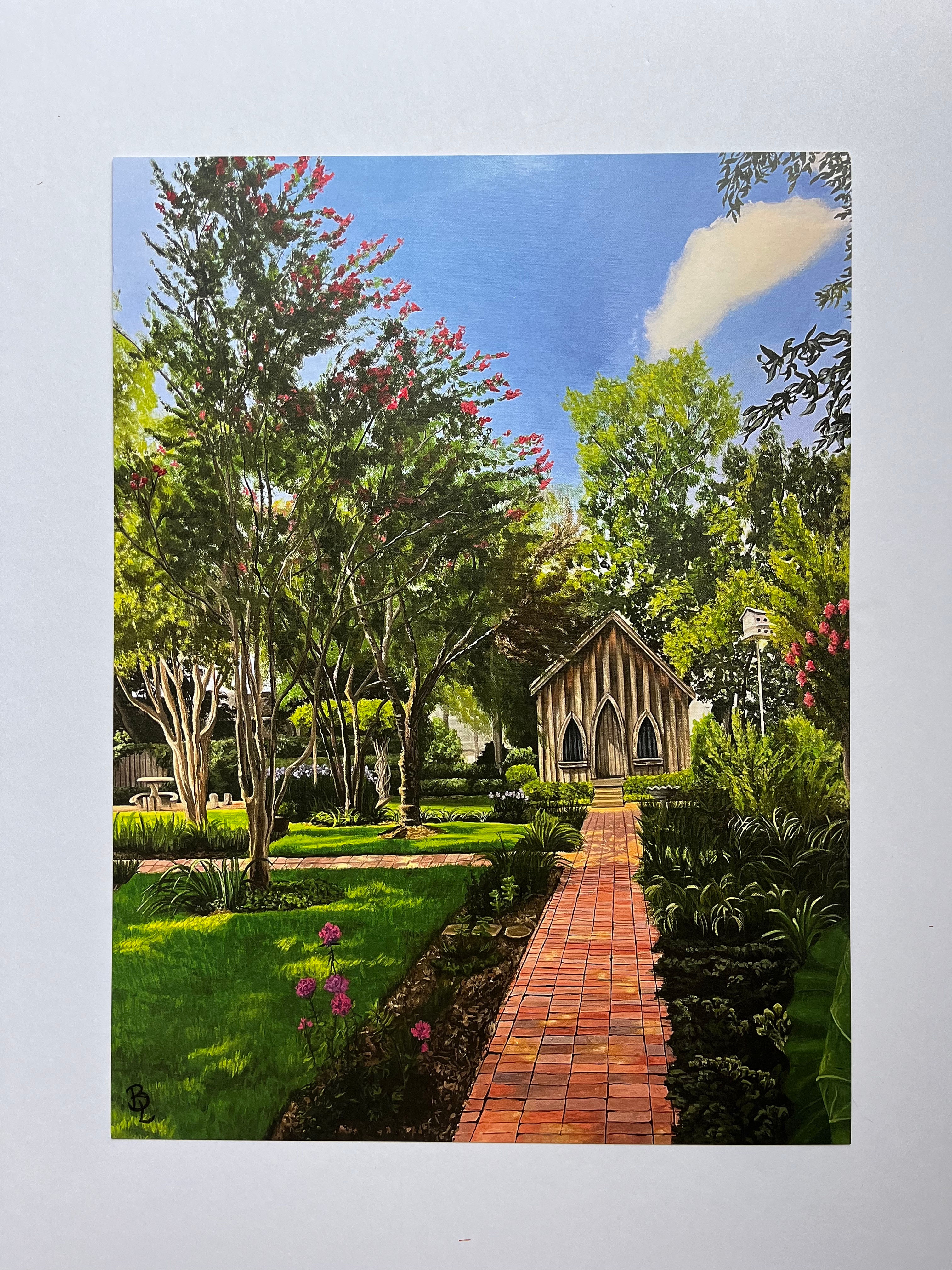 "The Garden Chapel" print