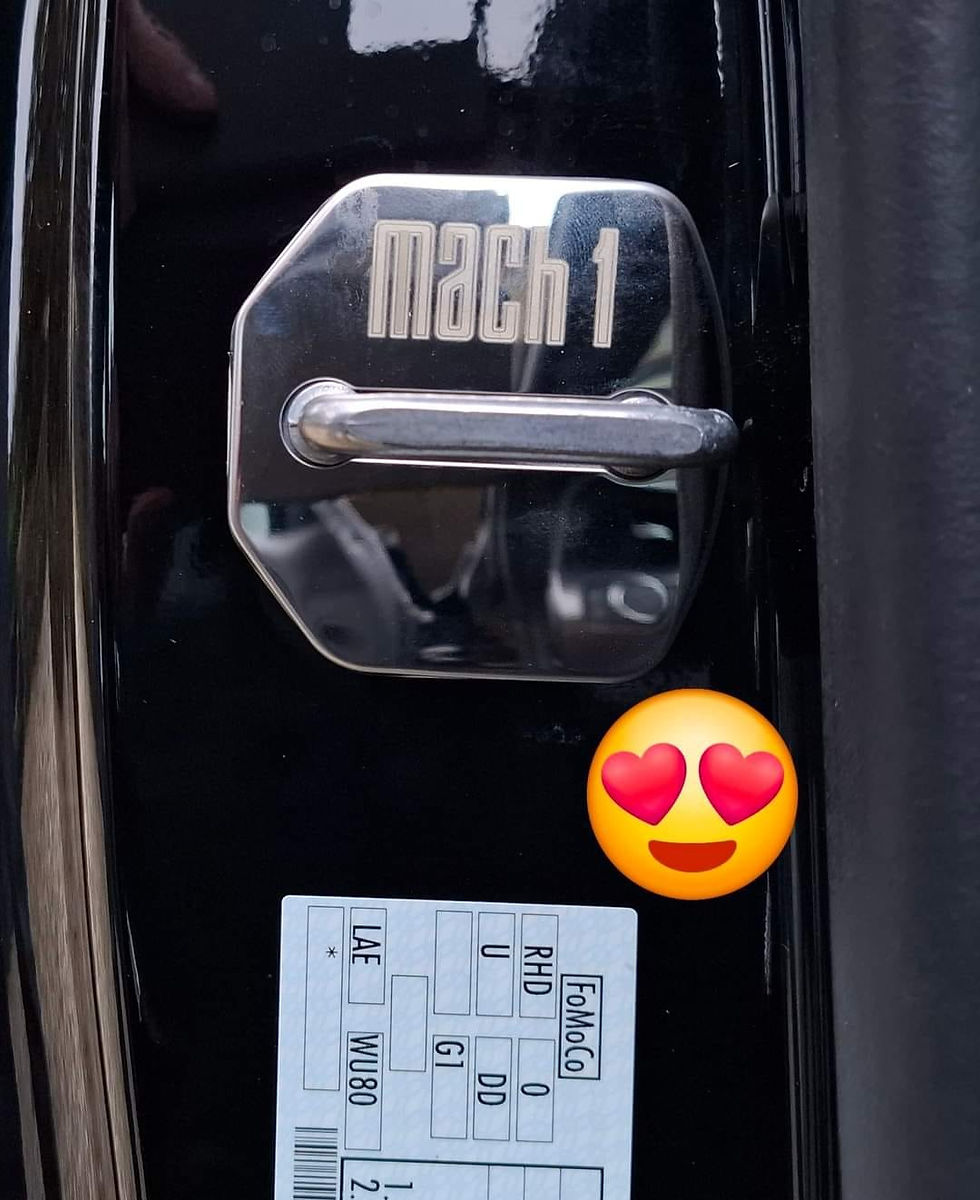 Thumbnail: Mach 1 Version-  Mustang S550 Door Striker Hinge Covers 2021-24