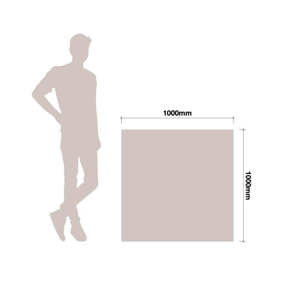 Dimensions: 100cm x 100cm x 4.5cm