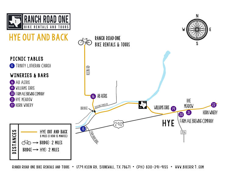 Texas Hill Country Wine Tour Map