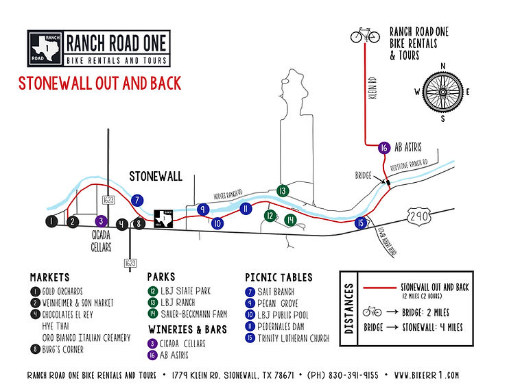 Texas Hill Country Wine Tour Map