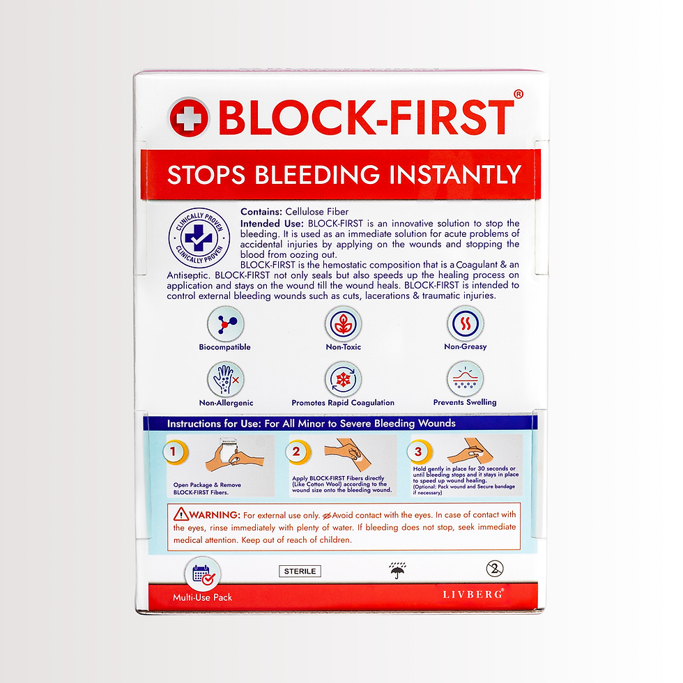 Thumbnail: BLOCK-FIRST® Stops Bleeding Instantly Without Stitches, Advanced First Aid