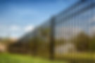black iron fence