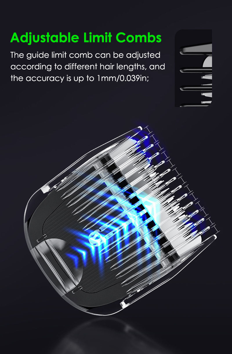 Thumbnail: Groin Area Hair Trimmer Lawn Mower Ceramic Blade Waterproof Wet Dry Hair Clipper