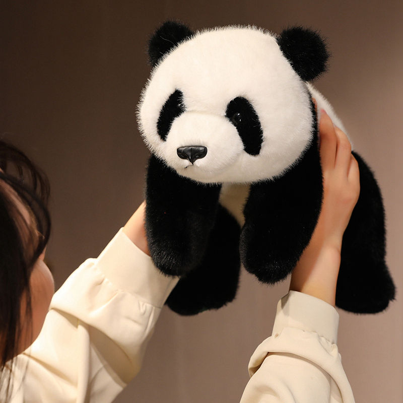 Thumbnail: 30cm Cute Panda Plush Toy Soft Stuffed Plushies Home Sofa Throw Pillow Ornament 
