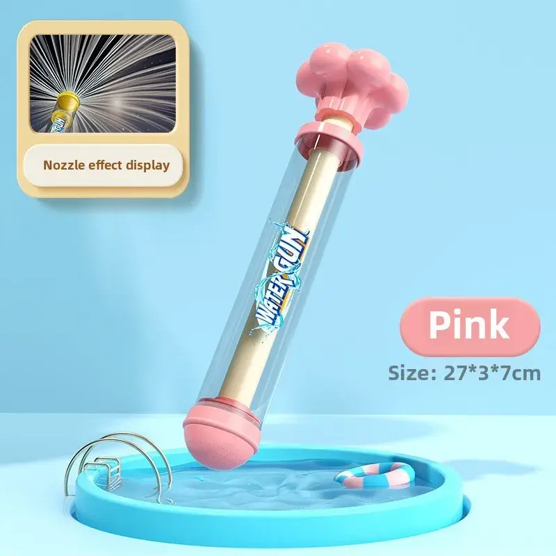 Thumbnail: Spray Water Pull-Back Water Gun Outdoor Splash Games for Pool Lawn Activities Ki