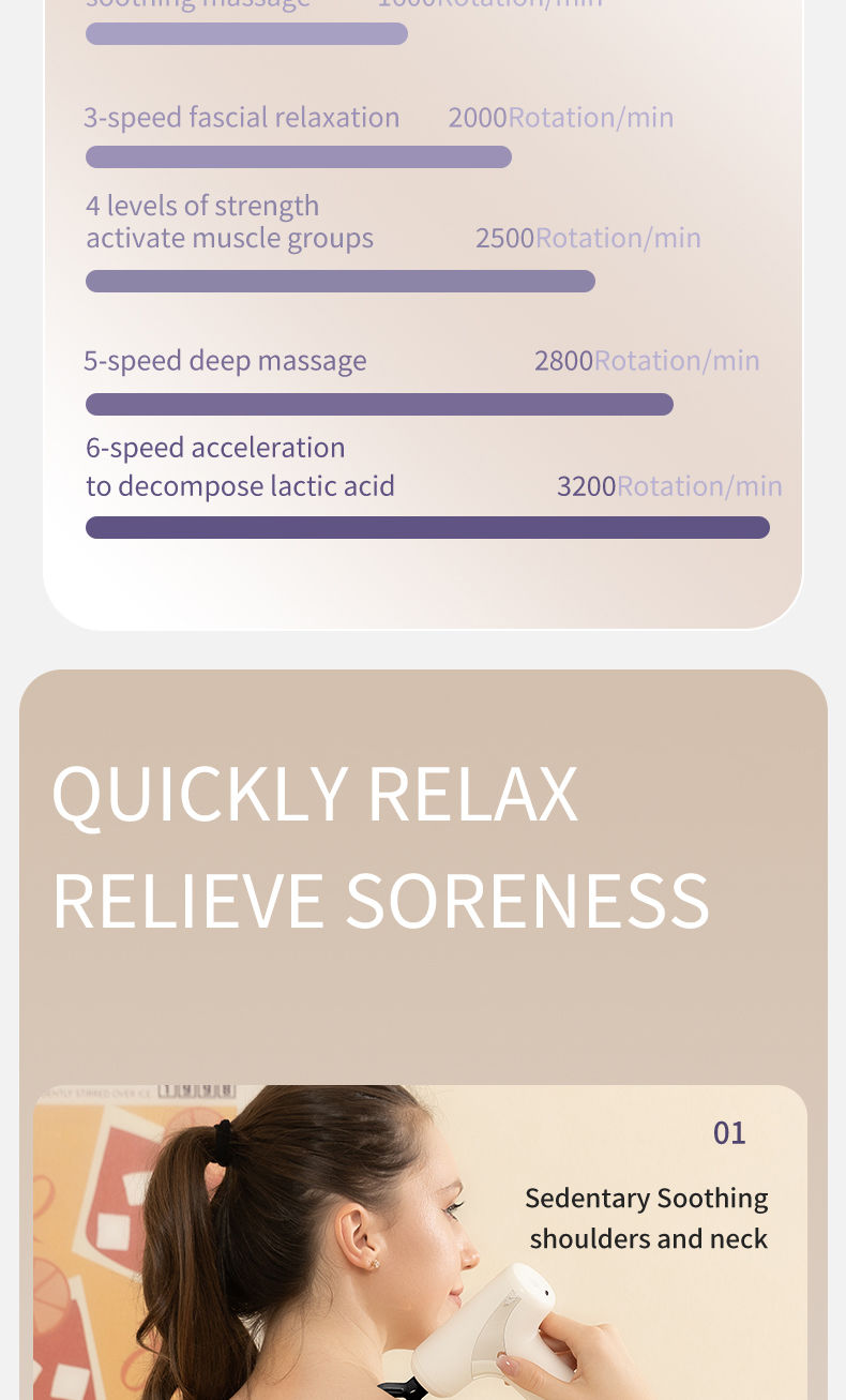 Thumbnail: 10 head fascia gun electric vibration massage gun for relaxing the body and mass