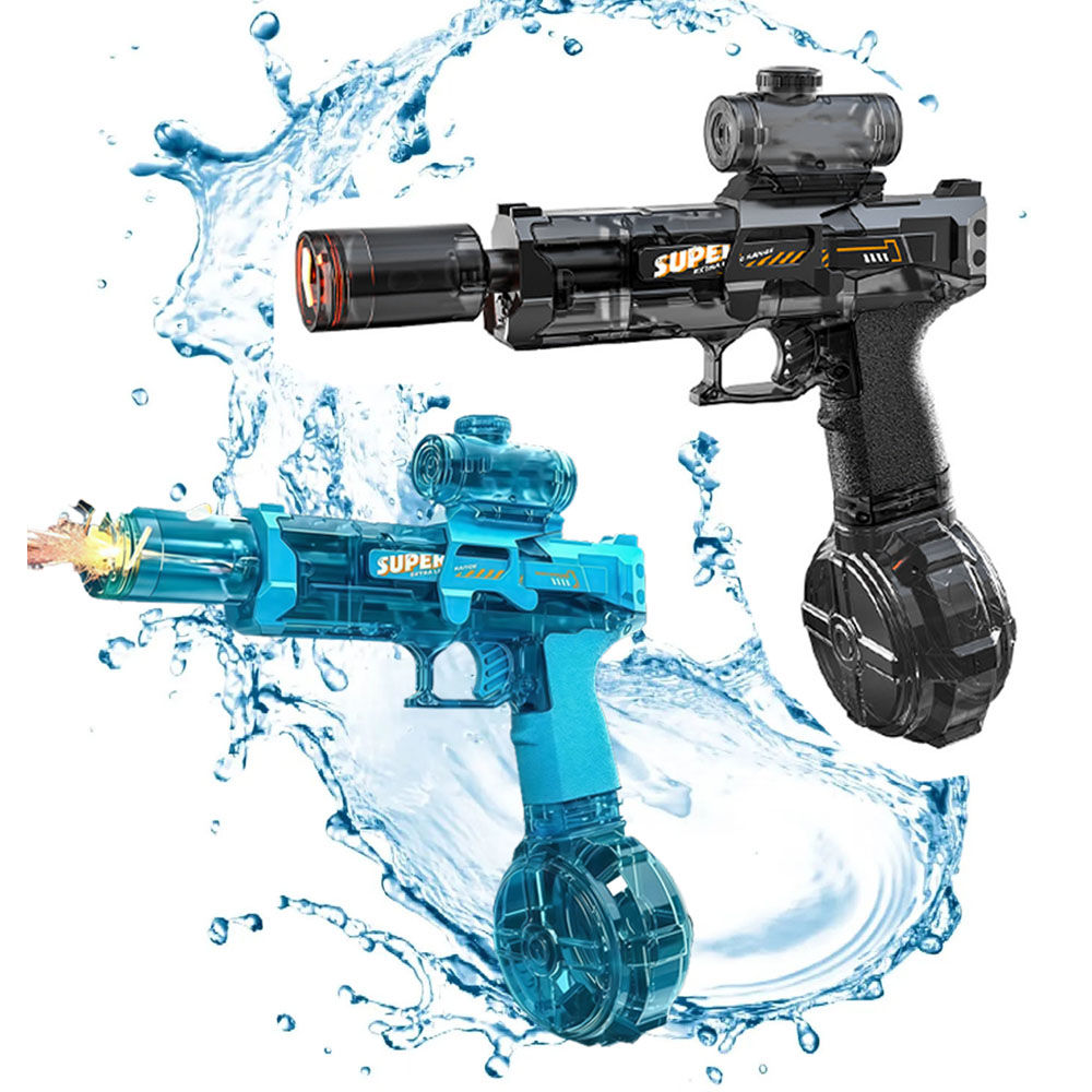 Electric Water Gun Absorb Water Continuous Shooting, Lights With Auto Sensor Wat