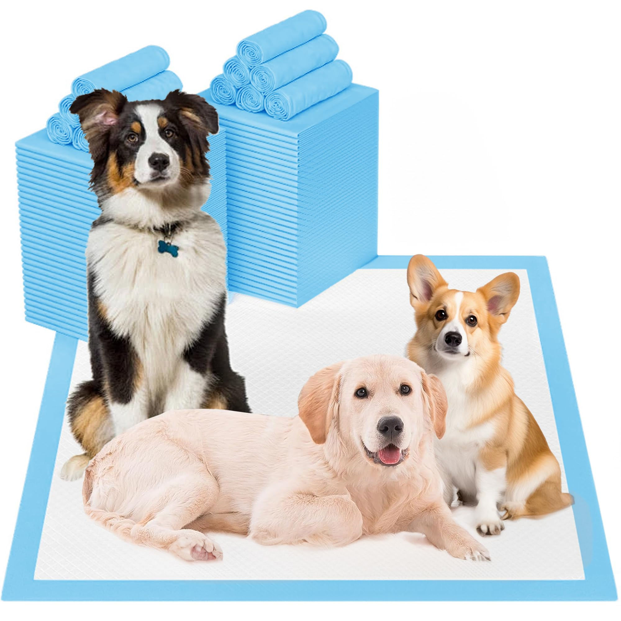 Puppy Pads 24"x36" 40 Count Disposable Pee Pads for Dogs Leak-Proof & Super Abso