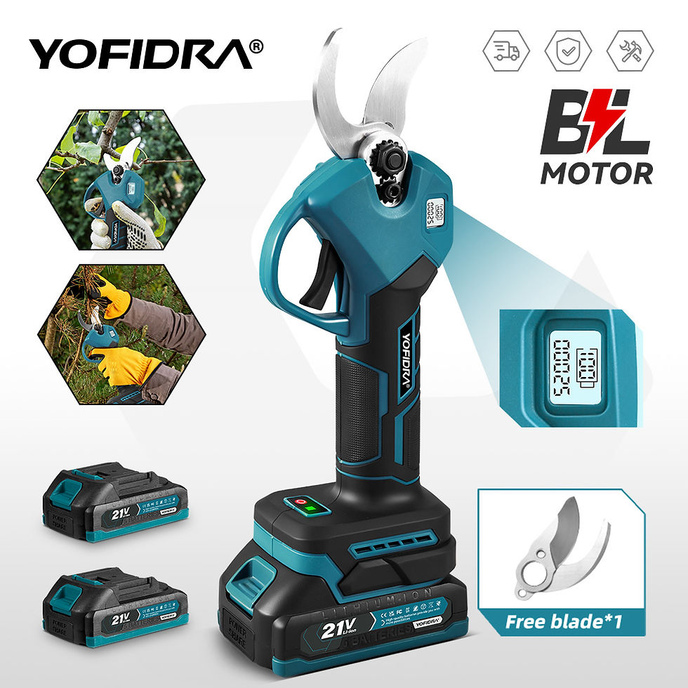 Thumbnail: YOFIDRA 30mm Brushless Electric Pruner Shear 2 Gears Cordless Tree Pruning Elect