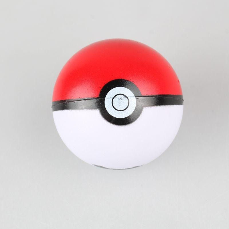 Pokemon Anime Poke Ball Squeeze Toy Bouncing Ball Kawaii Pet Toy Soft and Resist
