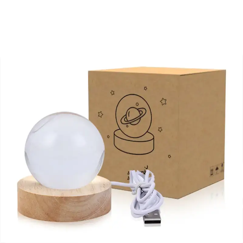 Thumbnail: 3D Astronaut Planet Crystal Ball Night Light Lamp