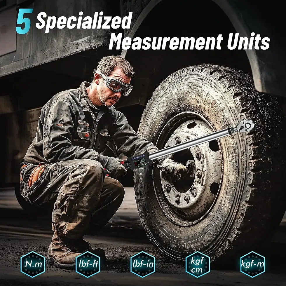 Thumbnail: Seesii 1/2"Digital Torque Wrench 340Nm Electric Wrench 2%Accuracy long Wrench w/