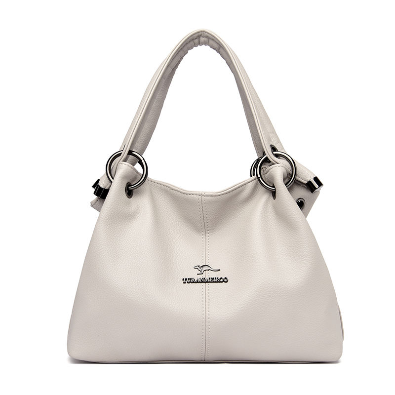 2022 Fashion High Quality Solid Color Leather Women's Handbags Large Capacity Me