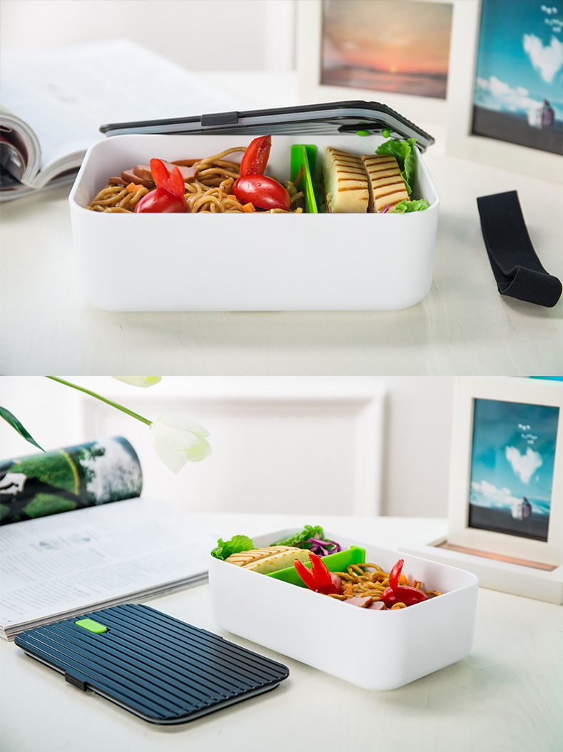 Thumbnail: Japanese Style Bento Box with Microwave Dividers (20117)