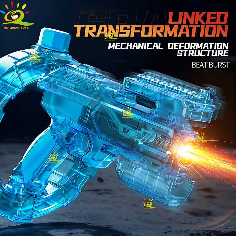 Thumbnail: HUIQIBAO 2026 Space Electric Water Gun, Automatic Squirt Gun with Transparent Bo