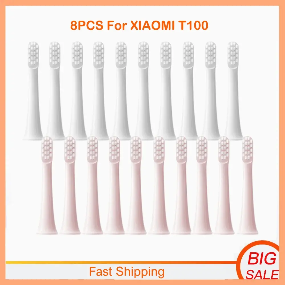 For XIAOMI MIJIA T100 Replacement Brush Heads Sonic Electric Toothbrush Vacuum P