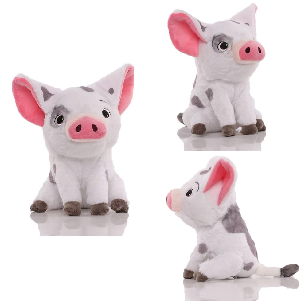 Thumbnail: Kawaii Moana Pig Rooster Plush Toy Anime Pig Princess Chicken Stuffed Animals Ac