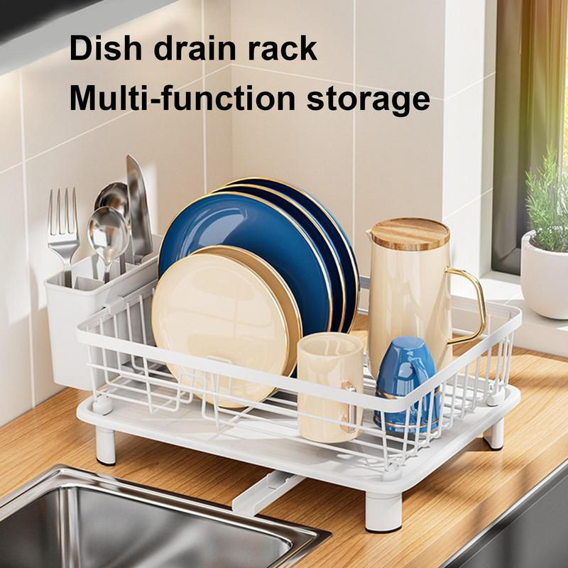 Dish Drying Rack Space-Saving Dish Rack Large Capacity Dish Rack With Removable