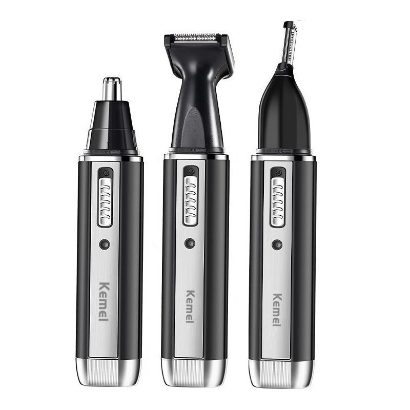 Thumbnail: Original Kemei Rechargeable Nose Trimmer Beard Trimer Eyebrow Nose Hair Trimmer 