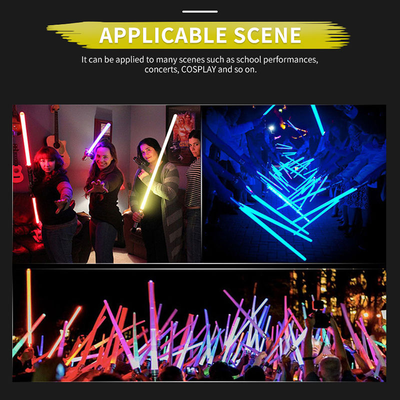Thumbnail: New RGB Lightsaber Laser Sword Toys Light Saber 7 Colors Change Kids Soundfonts 