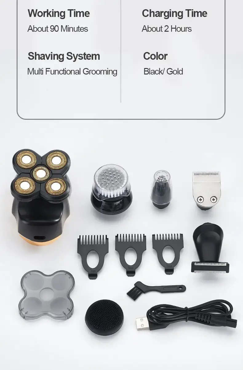 Thumbnail: 6-in-1 Electric Shaver & Grooming Kit for Men