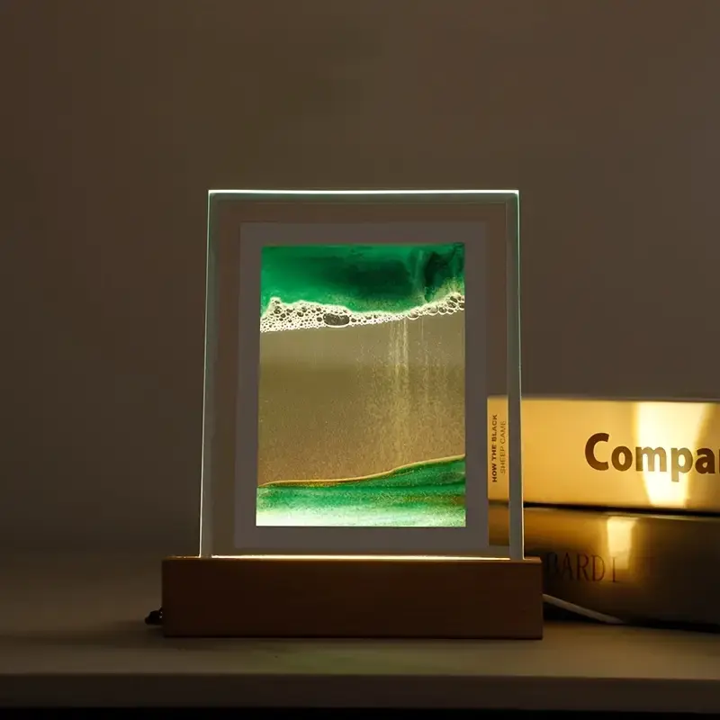 Quicksand Art Desk Lamp - USB 3D Night Light