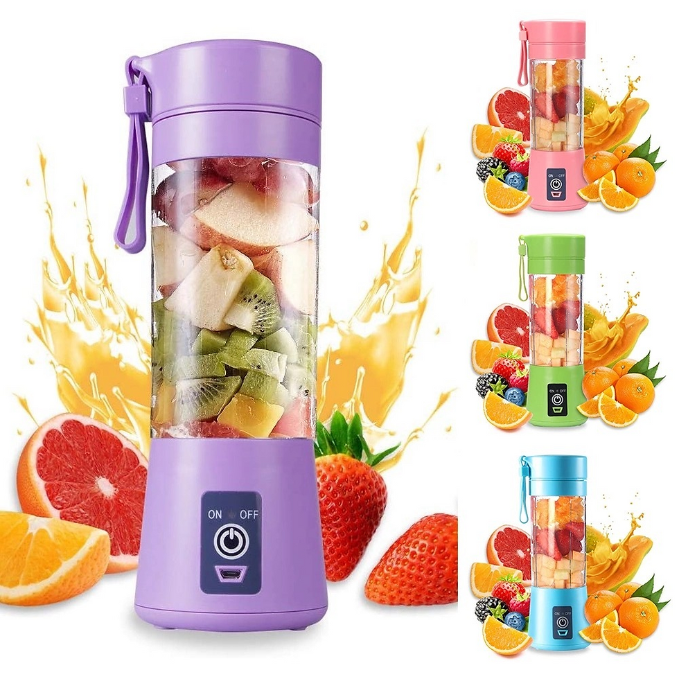 Thumbnail: Mini Portable Blender Usb Juice Cap Take Shake 6 Blades Rechargable