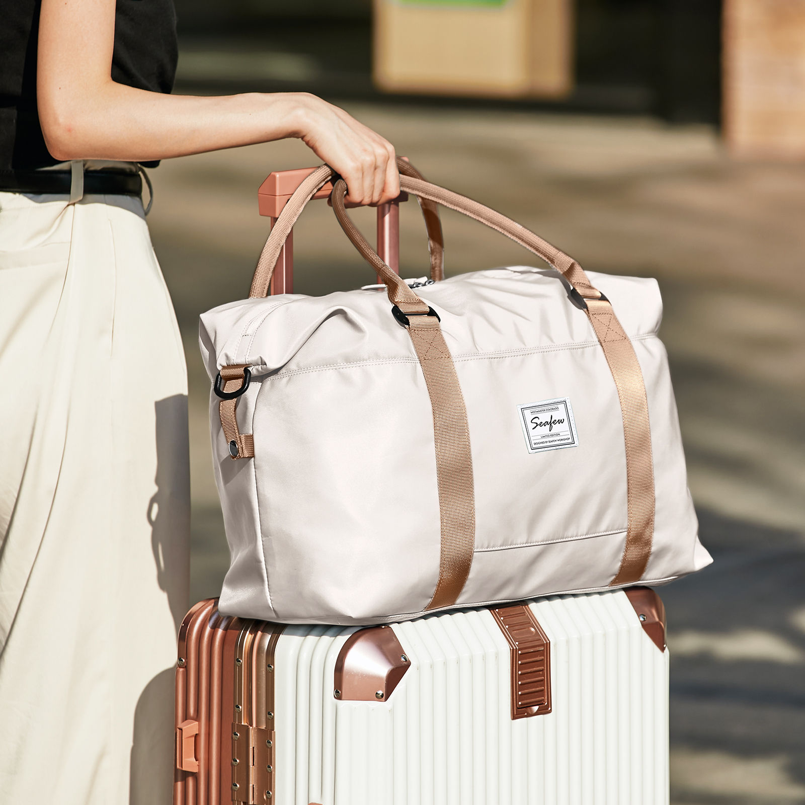 Travel Bag Male Female Large-Capacity Hand Luggage Travel Cabin Aircraft 40x20x2