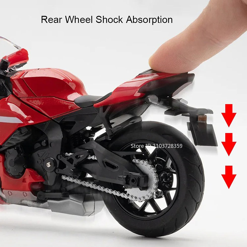 Thumbnail: 1:12 R1M R1 Motorcycle Model Toys Alloy Diecast Miniature Motorbikes Sound Light