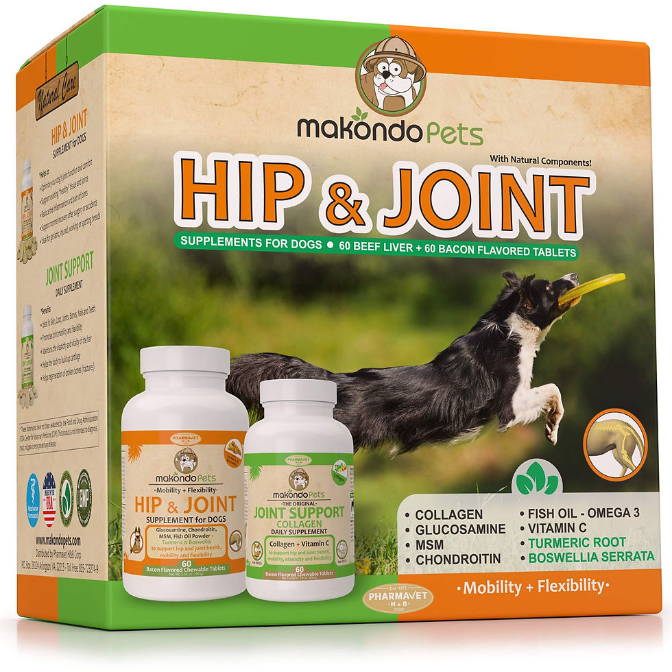 Thumbnail: Hip and Joint Supplement for Dogs with Chondroitin Collagen for Dogs Turmeric