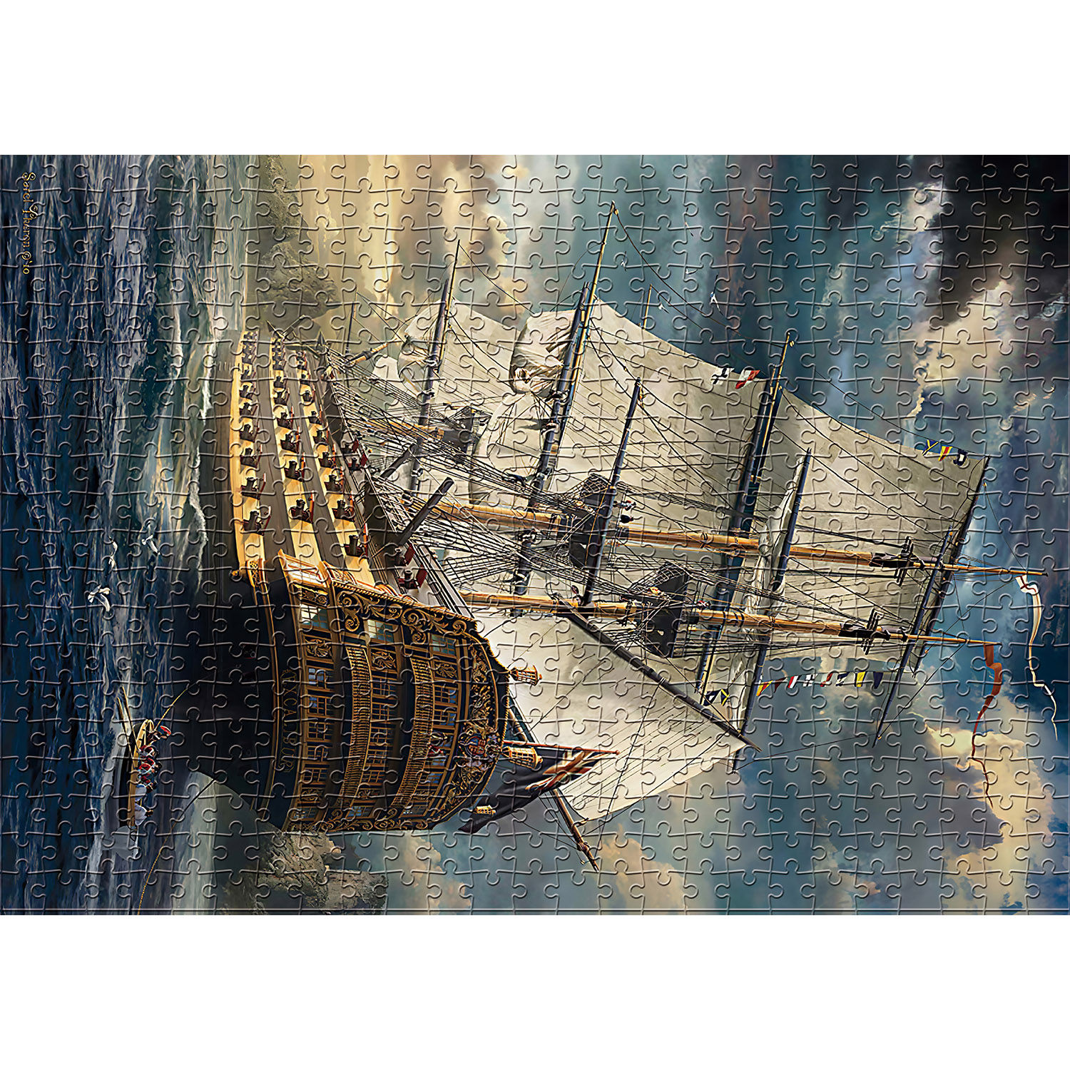 1000 Pieces Sails Set Jigsaw Puzzle Home Decor Adults Puzzle Games Family Fun Fl