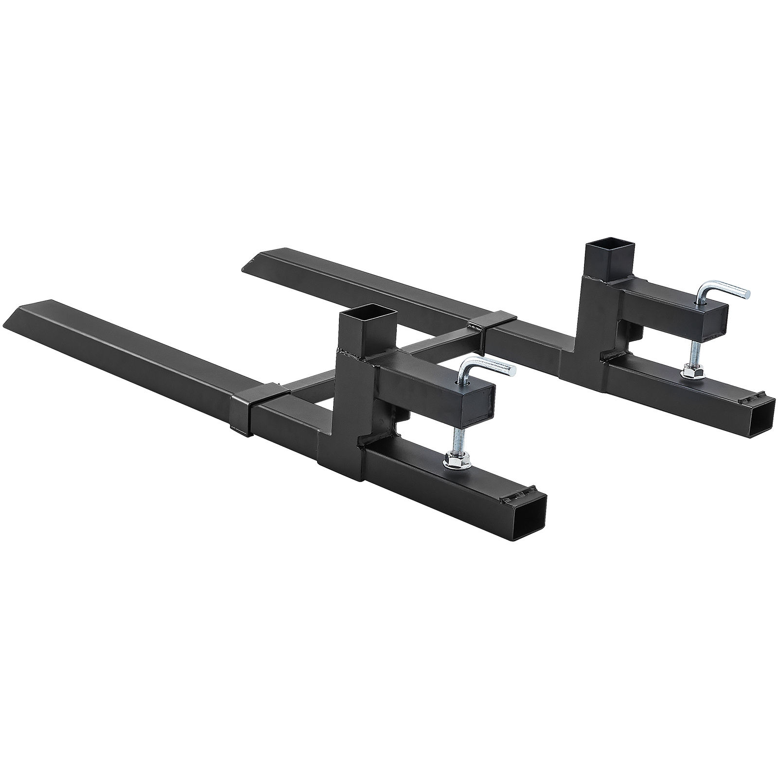 SucceBuy 43" Clamp on Pallet Forks 2000lbs Tractor Bucket Forks Heavy Duty Palle