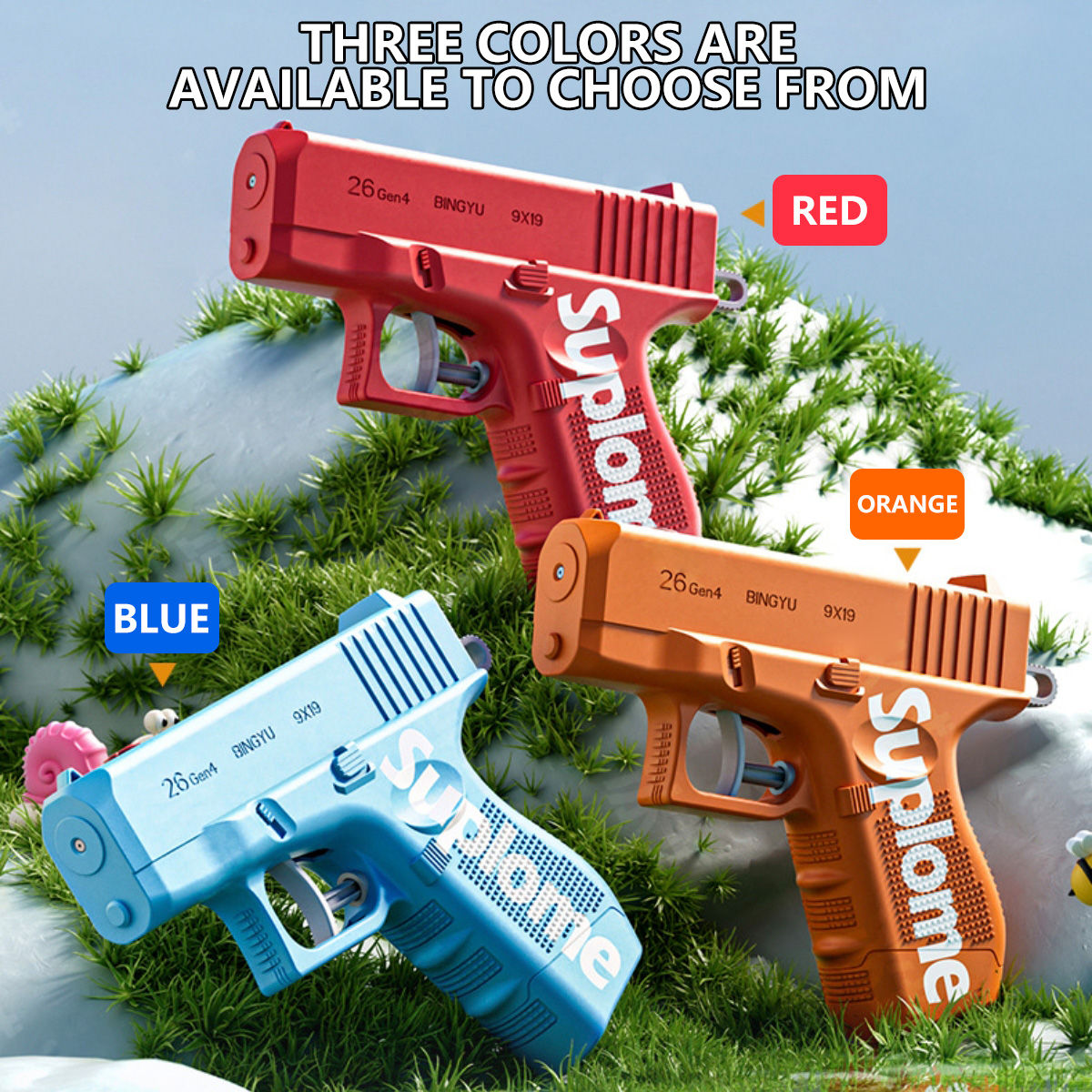 Prank Water gun Toy Handheld Manual Two-Way Water Gun Summer Mischievous Water T