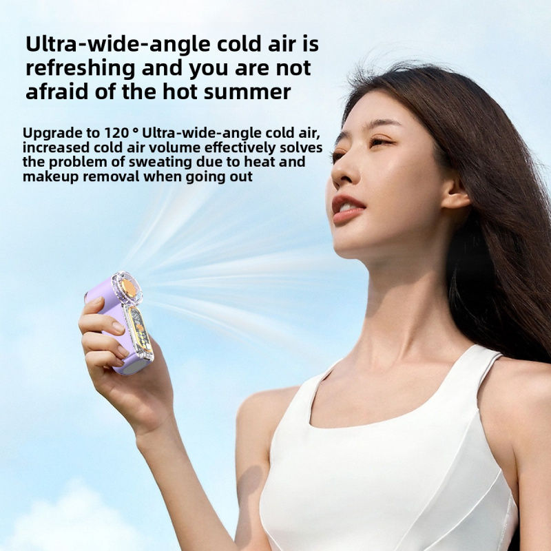 Thumbnail: High Velocity Portable USB Charging Hand Fan Mini Powerful Pocket Fan With Stron