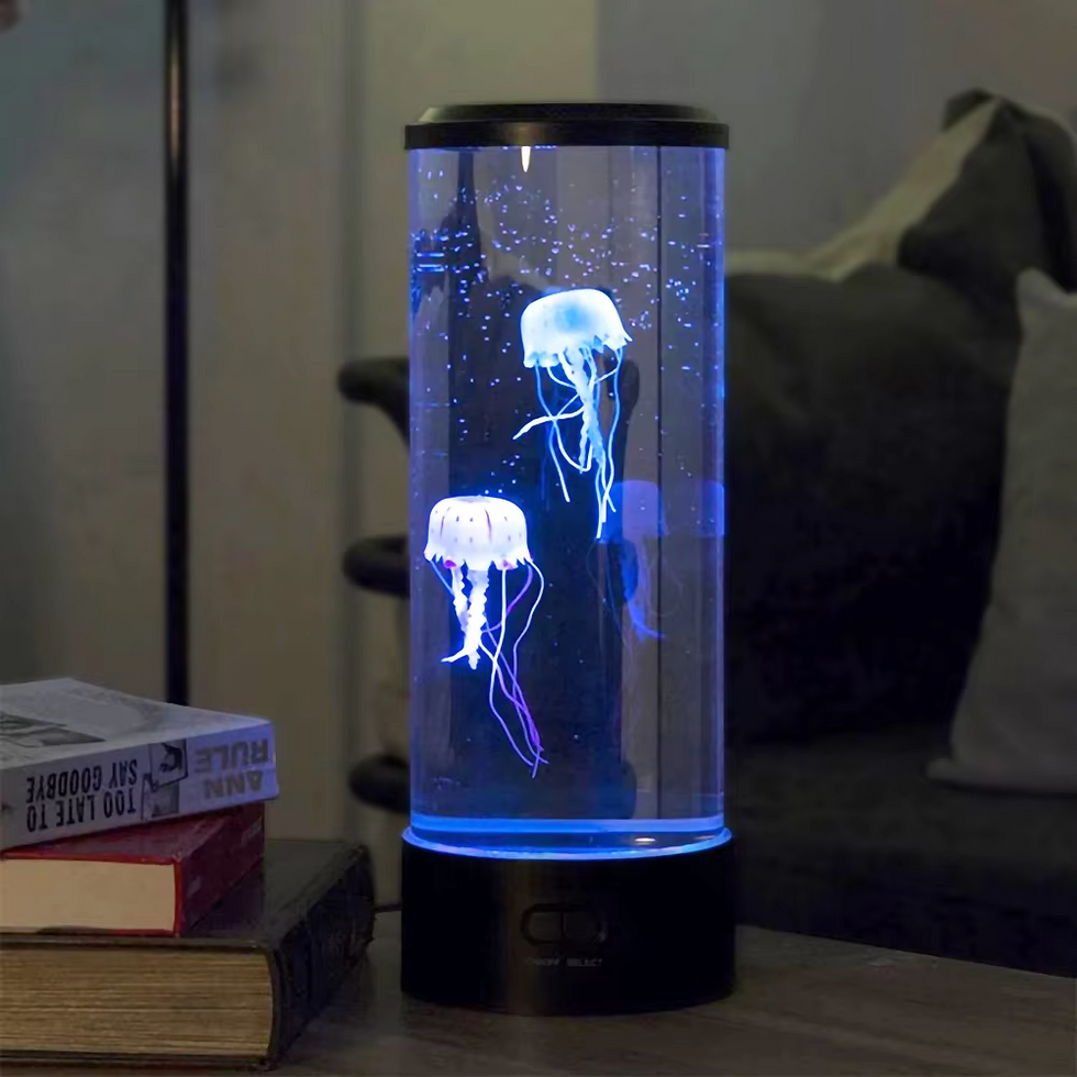 Thumbnail: Color-Changing LED Jellyfish Lava Lamp Mini Aquarium Simulation Jellyfish Decora