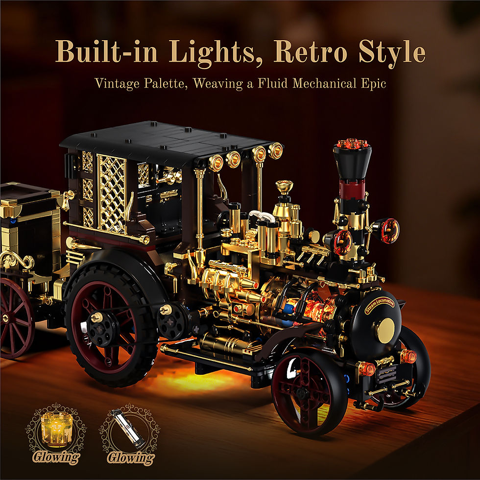 Thumbnail: NEW Arrival Retro Mechanical Steam Car Vintage Classic Model Office Desktop Home