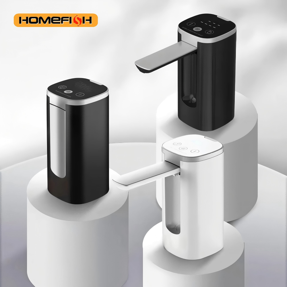 Universal Foldable Water Bottle Dispenser - Automatic Electric Pump with Display