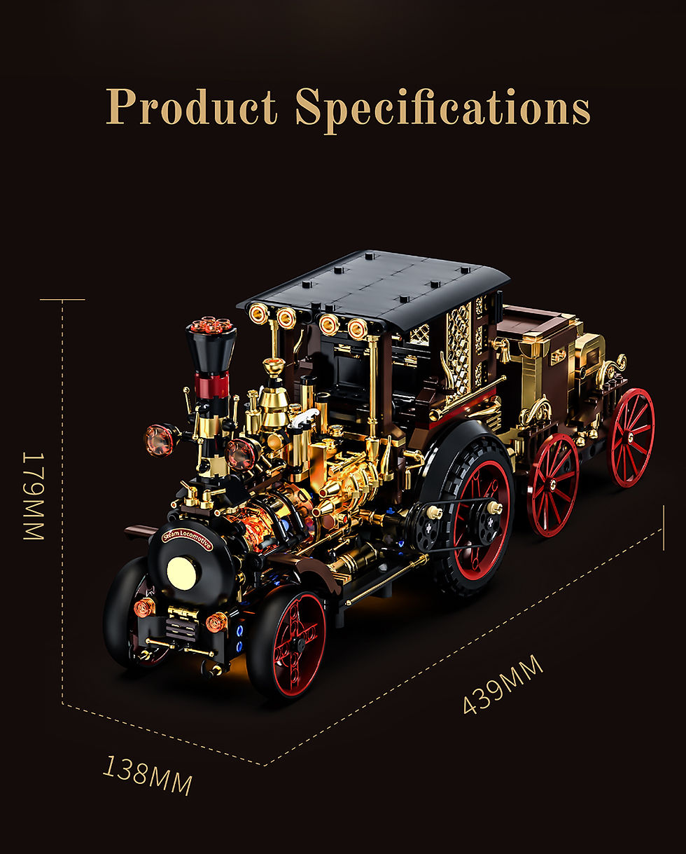 Thumbnail: NEW Arrival Retro Mechanical Steam Car Vintage Classic Model Office Desktop Home